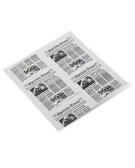 FRY PAPER NEWSPAPER WHITE BACKGROUND PACK OF 1000 L30.5 X W30.5CM 