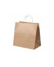 BROWN JUMBO BAG TWIST HANDLE 37X35.5X22CM PACK OF 150