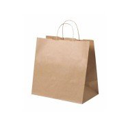 BROWN JUMBO BAG TWIST HANDLE 37X35.5X22CM PACK OF 150