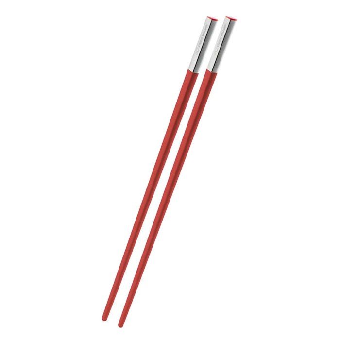 PAIR OF CHOPSTICKS TOONA RED PLASTIC