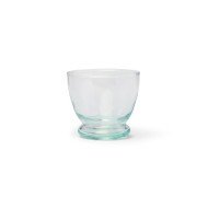 Glass bowl made of recycled hand-blown glass transparent recycle glass Ø 8 cm Lily Pro.mundi