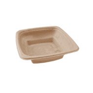 HOT2GO SQUARE BOWL ACK OF 75 SQUARE L18 X W18 X H5CM 75CL BEPULP SABERT