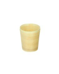 DISPOSABLE WOOD MINI TUMBLER PACK OF 100 Ø4.5CM H4.5CM 1.5CL 