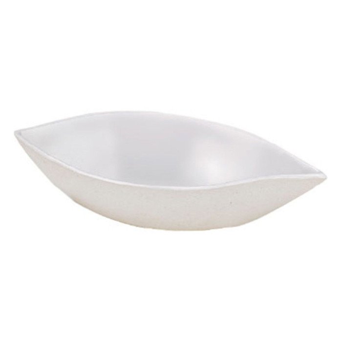 BIONCHIC WHITE MINI WAVE BOWL PACK OF 30 PULP L11 X W5.2 X H2.5CM 