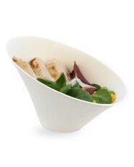 SLANTED OVAL BOWL 13X10.7XH9.1CM PACK OF 50 OVAL  