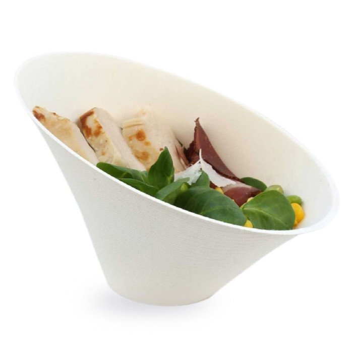 SLANTED OVAL BOWL 13X10.7XH9.1CM PACK OF 50 OVAL  