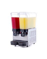 CLASSICAL TWIN COLD BEVERAGE DISPENSER 20+20L MIXER+MIXER SST