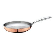 FRYING PAN ROUND COPPER Ø24CM H5.2CM STAINLESS STEEL CULINOX SPRING