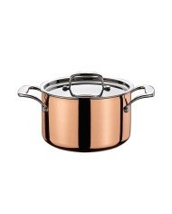 DEEP CASSEROLE WITH LID ROUND Ø20CM H12CM 3.7L COPPER CULINOX SPRING