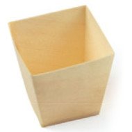 WOOD CONICAL CUP PACK OF 50 PINE WOOD L4.5 X W4.5 X H4.5CM 6CL 