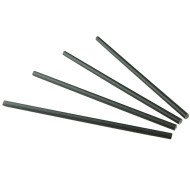 ECO-FRIENDLY BLACK PAPER COCKTAIL STRAW PACK OF 100 Ø0.8CM L24CM