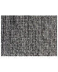 PACK OF 6 DECO PLACE MAT 45X30CM BROWN & BLACK PVC/POLYESTER