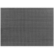 PACK OF 6 FINE BAND PLACE MAT BLACK L45 X W30CM PVC/POLYESTER 