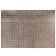 PACK OF 6 WIDE BAND PLACE MAT 45X30CM BROWN & GOLD PVC/POLYESTER  