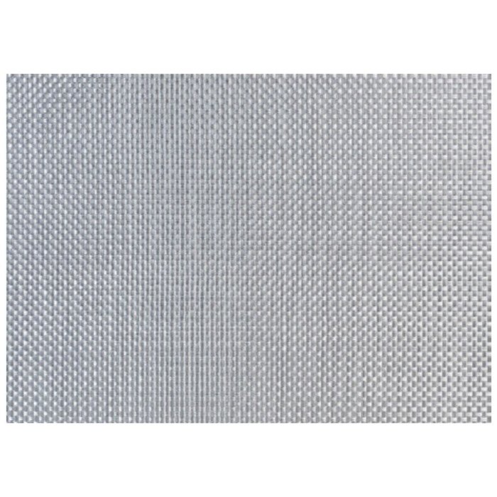PACK OF 6 FINE BAND PLACE MAT SILVER L45 X W30CM PVC/POLYESTER 