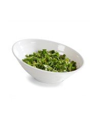 FONTANA SLANTED ROUND BOWL WHITE L35.5 X W32 X H14.5CM MELAMINE 