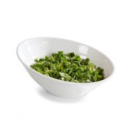 FONTANA SLANTED ROUND BOWL WHITE L35.5 X W32 X H14.5CM MELAMINE 