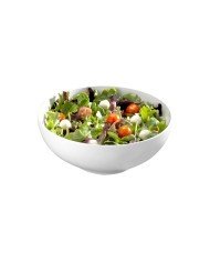 SHARING WHITE ROUND BOWL BLACK/BAMBOO Ø36CM H13CM MELAMINE 