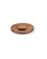 MINI JAR LID ROUND Ø11.6CM H1.7CM WALNUT TILT CRASTER