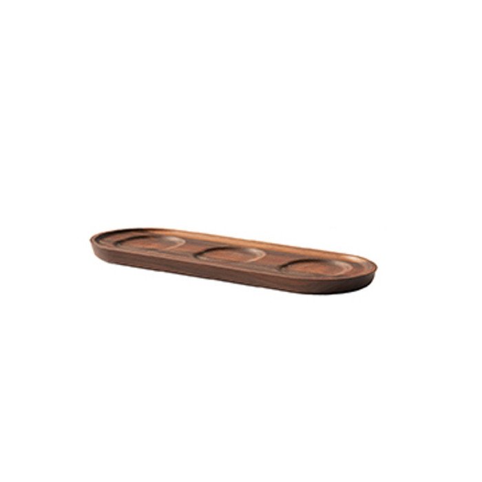 TRIPPLE JAR BOARD OBLONG L45 X W14.5 X H1.5CM OILED WALNUT TILT CRASTER