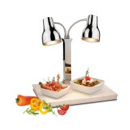 CARVING STATION SST DUAL HEATING LAMP L63.5 X W46 X H62CM WHITE STONE SPRING