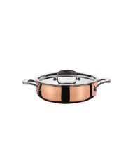 GOURMET CASSEROLE WITH LID ROUND Ø28CM H7CM 4L COPPER CULINOX SPRING