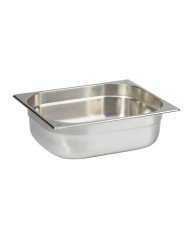 CONTAINER GN 1/2-100 RECTANGULAR 6.5L THICK. 0.8MM STAINLESS STEEL QUALIPLUS PRO.COOKER