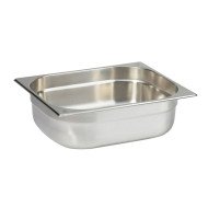 CONTAINER GN 1/2-100 RECTANGULAR 6.5L THICK. 0.8MM STAINLESS STEEL QUALIPLUS PRO.COOKER