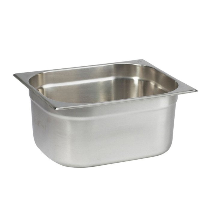 CONTAINER GN 1/2-150 RECTANGULAR 9.5L THICK. 0.8MM STAINLESS STEEL QUALIPLUS PRO.COOKER