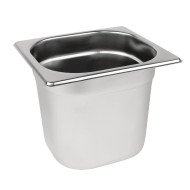 CONTAINER GN 1/6-100 RECTANGULAR 1.6L THICK. 0.8MM STAINLESS STEEL QUALIPLUS PRO.COOKER