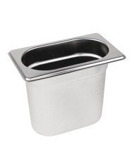 CONTAINER GN 1/9-65 RECTANGULAR 0.6L THICK. 0.6MM STAINLESS STEEL QUALIPLUS PRO.COOKER