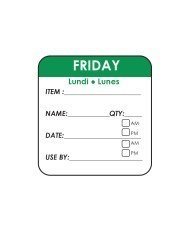 FRIDAY SQUARE REMOVABLE LABEL ROLL OF 500 L5 X W5CM
