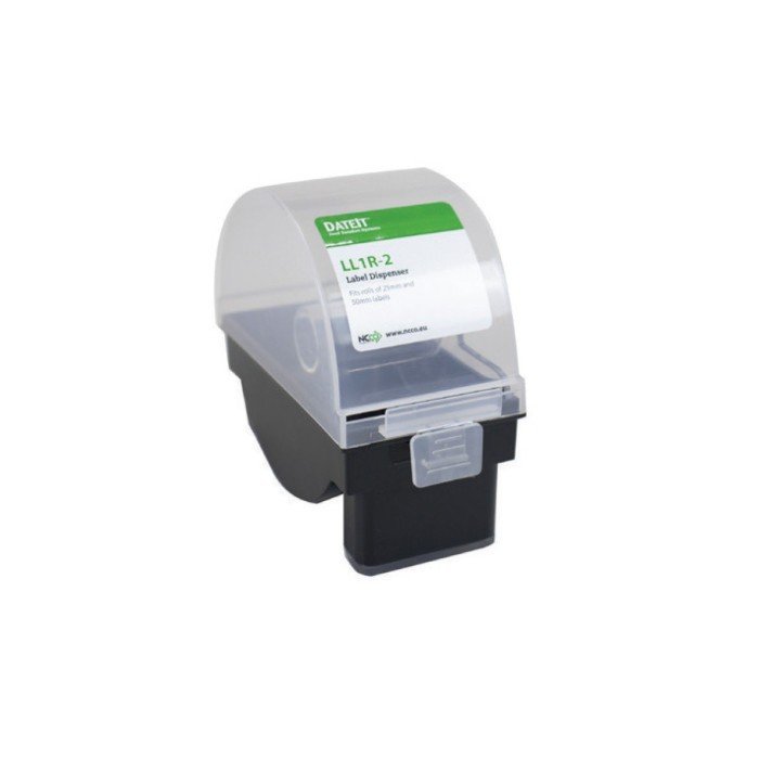 PLASTIC LABEL DISPENSER HOLDS 1 ROLL OF 2.5 OR 5CM LABELS