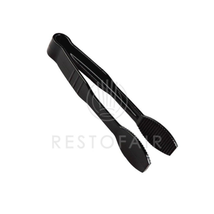 FLAT TONG L15CM BLACK POLYCARBONATE  