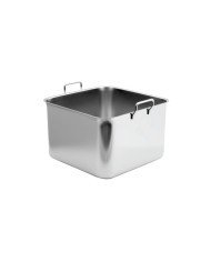 CONTAINER WITHOUT LID SQARE 9L STAINLESS STEEL BAIN MARIE 