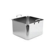 CONTAINER WITHOUT LID SQARE 9L STAINLESS STEEL BAIN MARIE 