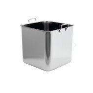 CONTAINER WITHOUT LID SQARE 13L STAINLESS STEEL BAIN MARIE 