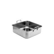 CONTAINER WITHOUT LID SQARE 1.5L STAINLESS STEEL BAIN MARIE 