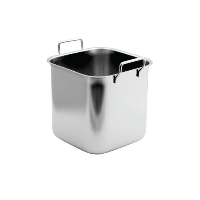 CONTAINER WITHOUT LID SQARE 3.5L STAINLESS STEEL BAIN MARIE 