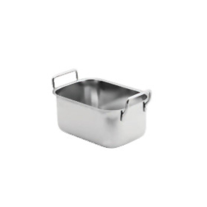 CONTAINER WITHOUT LID SQARE 1L STAINLESS STEEL BAIN MARIE 