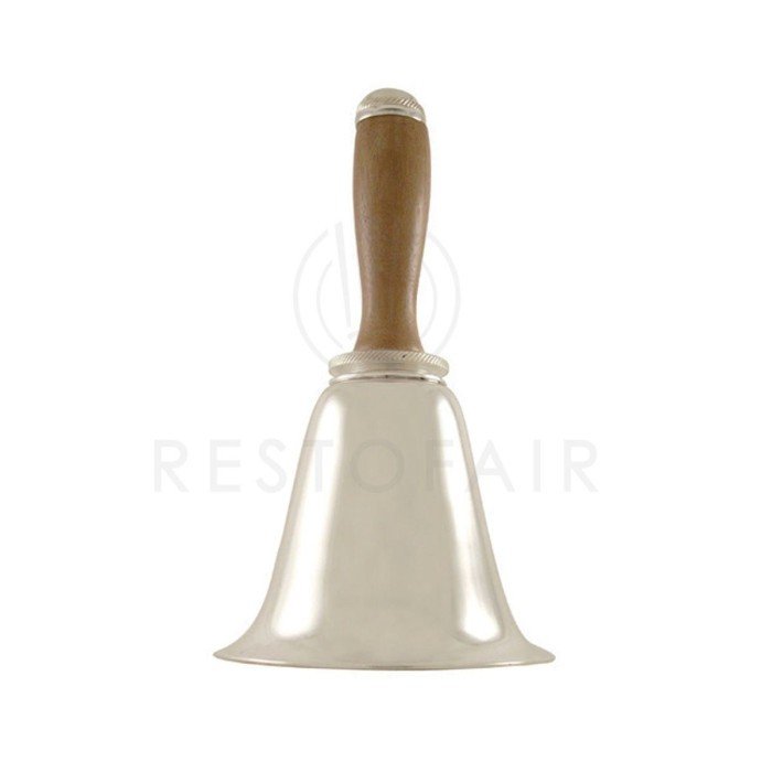 VINTAGE BELL COCKTAIL SHAKER SILVERPLATED WITH WOODEN HANDLE