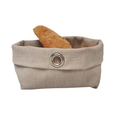 BREAD BASKET ROUND EYELET BEIGE Ø12CM SONOCLEAN SONOLYS