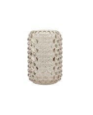 PALET TAUPE TEALIGHT HOLDER D9XH12.5CM GLASS