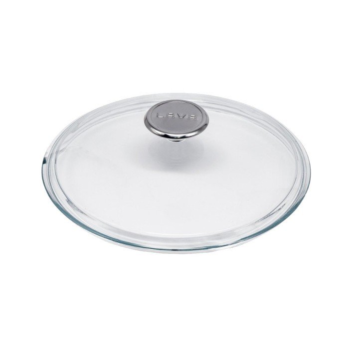 GLAZE/HERITAGE LAVA LID D24CM GLASS WITH SST KNOB  