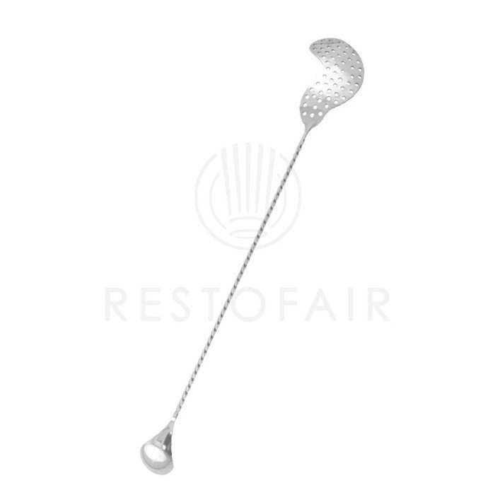 BAR SPOON/STRAINER TWISTED HANDLE L40CM SST