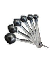 SET OF 6 SILVER MEASURING SPOON SBC  