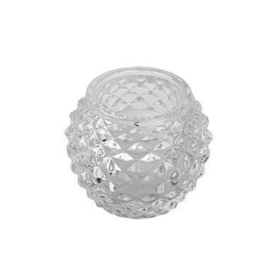 TEALIGHT HOLDER D7.5XH6CM CLEAR GLASS