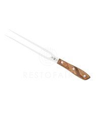 STEEL CARVING FORK WOODEN HANDLE Ø18CM STAINLESS STEEL NATURE 