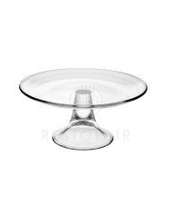 CAKE STAND CLEAR GLASS BANQUET