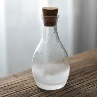 SAKE BOTTLE 32CL FROSTED GLASS